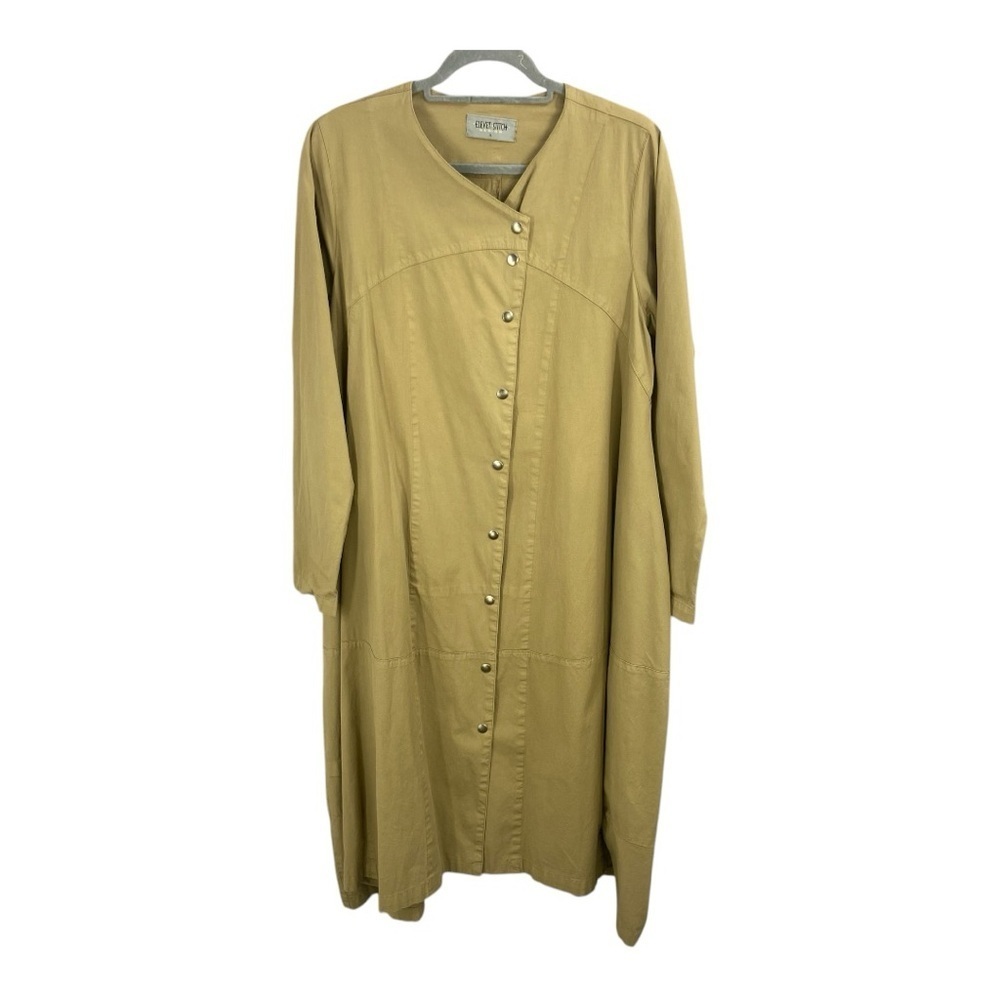 Eleven Stitch Design Long Sleeve Lagenlook Midi Maxi Dress Size Large
